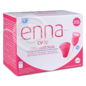 Copa Menstrual Enna Cycle 2 unidades Talla l + Esterilizador