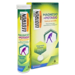 Leotron Magnesio + Potasio 36 comprimidos Efervescentes Sabor Naranja