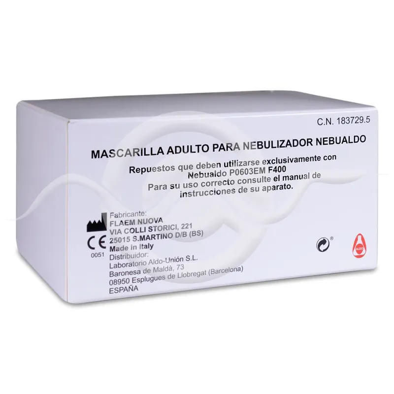 Mascarilla Adulto para Nebualdo Nebulizador 1 unidad