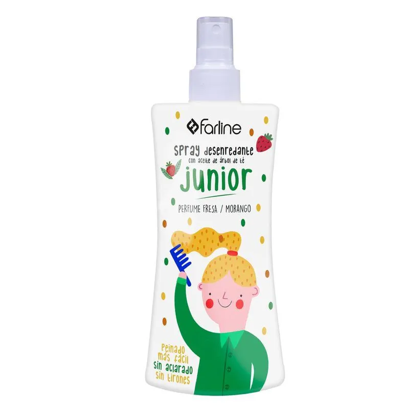 Farline spray Desenredante aceite Arbol del Te 1 envase 250 ml Aroma Fresa