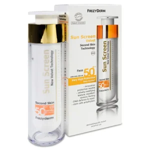 Sun Screen Velvet Face Spf50 + Frezyderm 1 envase 50 ml