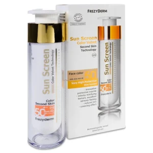 Sun Screen Velvet Face Spf50 + Color Frezyderm 1 envase 50 ml