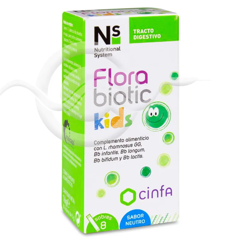 Ns Florabiotic Kids Recuperador Instant 8 sobres 2 g Sabor Neutro