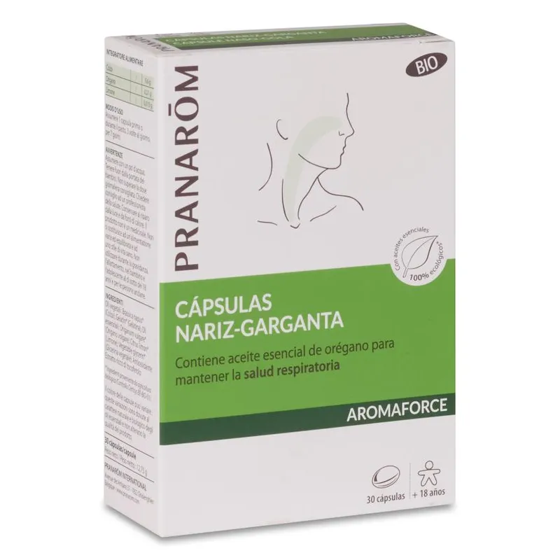 Aromaforce capsulas Nariz Garganta 30 capsulas