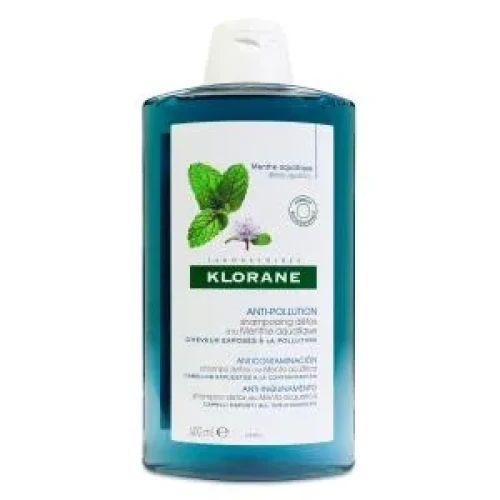 Klorane Detox Champu Refrescante & Anti Contaminacion a la Menta Aquatique 1 envase 400 ml