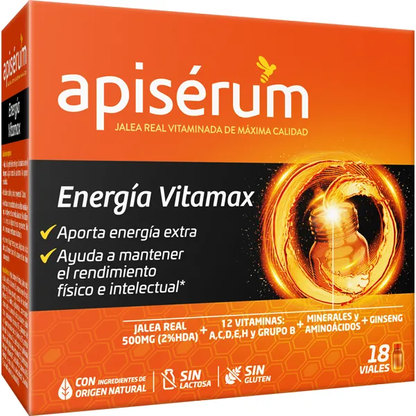 Apiserum Energia Vitamax 18 viales Bebibles 10 ml