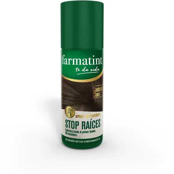 Farmatint Stop Raices 1 spray 75 ml Tono Castaño Claro