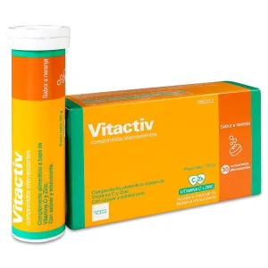Vitactiv 30 comprimidos Efervescentes Sabor Naranja