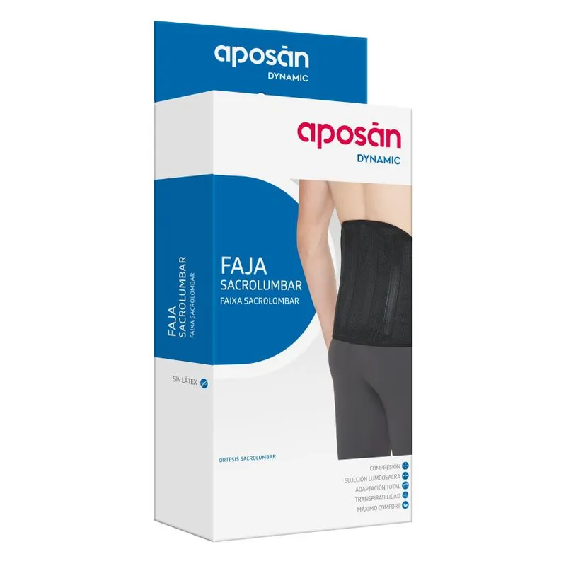 Faja Sacrolumbar Aposan Dynamic 1 unidad Talla S