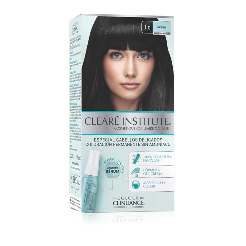 Cleare Institute Colour Clinuance 1 envase 170 ml Tono Color 1.0 Negro