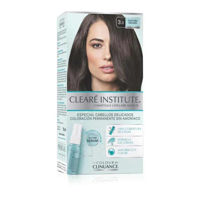 Cleare Institute Colour Clinuance 1 envase 170 ml Tono 3.0 Castaño Oscuro
