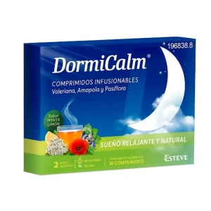 Dorminatur Valeriana 30 comprimidos Infusionables Sabor Menta y Limon