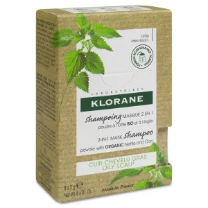 Klorane Champu mascarilla 2 en 1 Polvo a la Ortiga y a la Arcilla 8 sobres 3 g