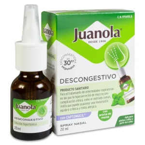 Juanola Descongestivo spray Nasal 1 envase 20 ml Aroma Menta