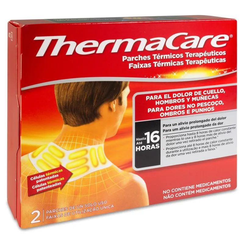 Thermacare parche Termico Cuello Hombro Muñeca 2 parches