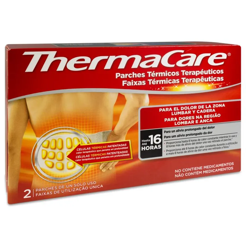 Thermacare parche Termico Zona Lumbar Cadera 2 parches