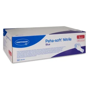 Guantes de Nitrilo Desechables Peha-Soft 150 unidades Talla l Blue
