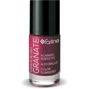 Farline Esmalte de Uñas 1 envase 10 ml Color Granate