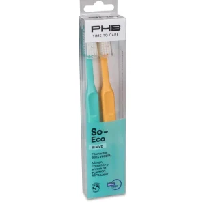 Cepillo Dental Adulto Phb Time To Care So Eco 2 unidades Suave Duplo