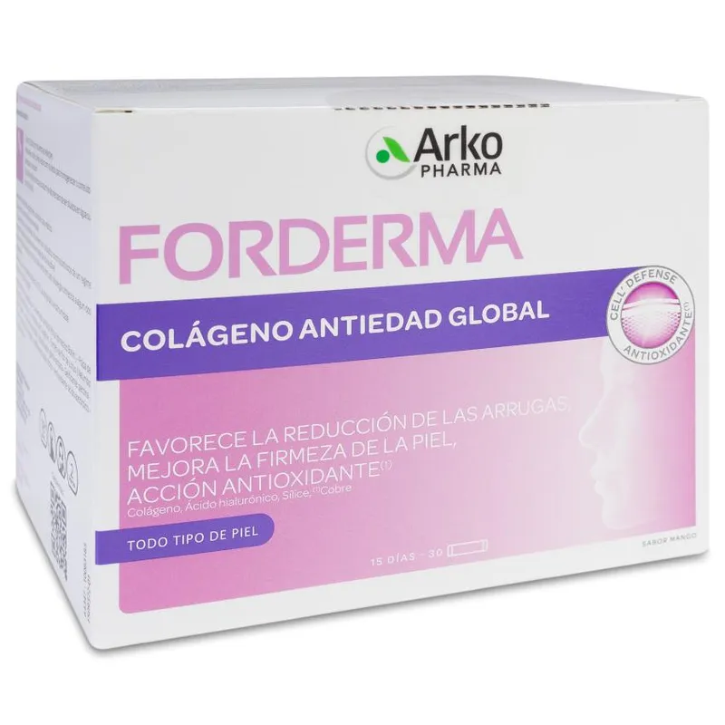 Forderma Colageno Antiedad Global 30 Sticks Sabor a Mango