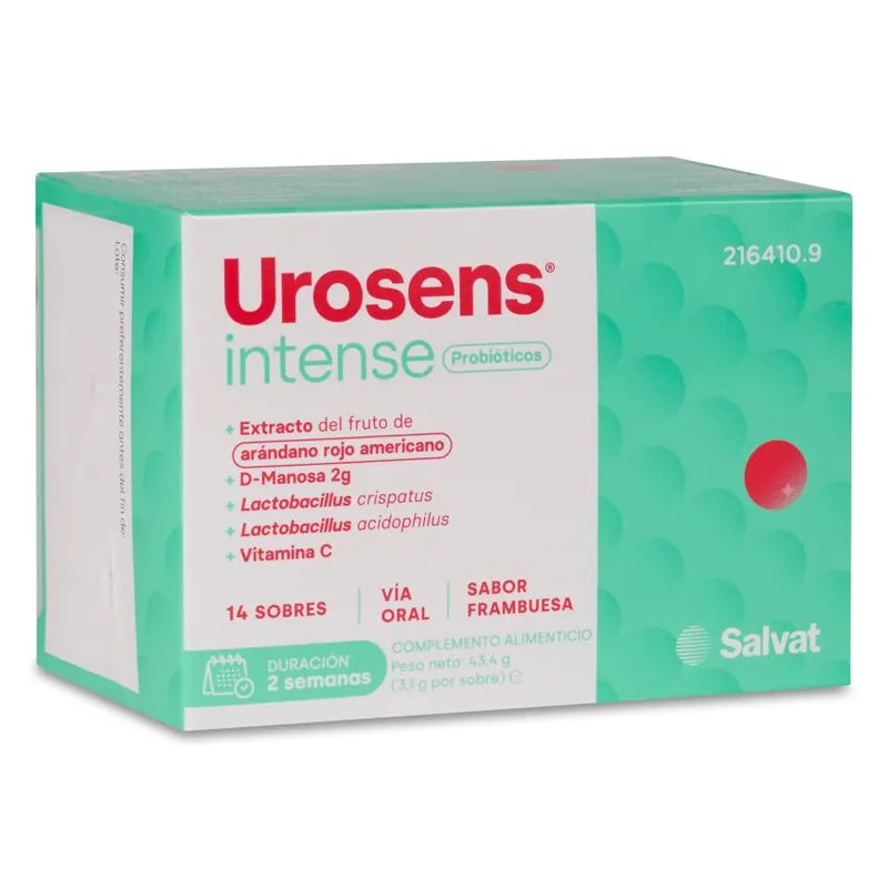 Urosens Intense 14 sobres 3,1 g Sabor Frambuesa