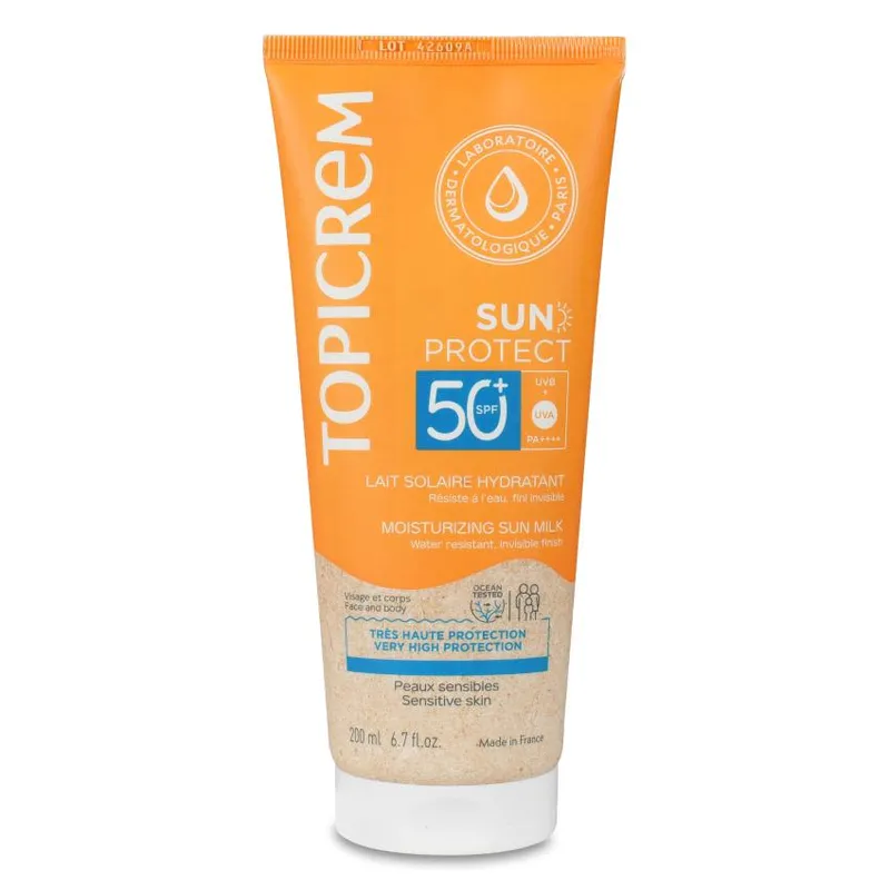 Topicrem Sun Protect Leche Solar Hidratante SPF 50 + 1 tubo 200 ml